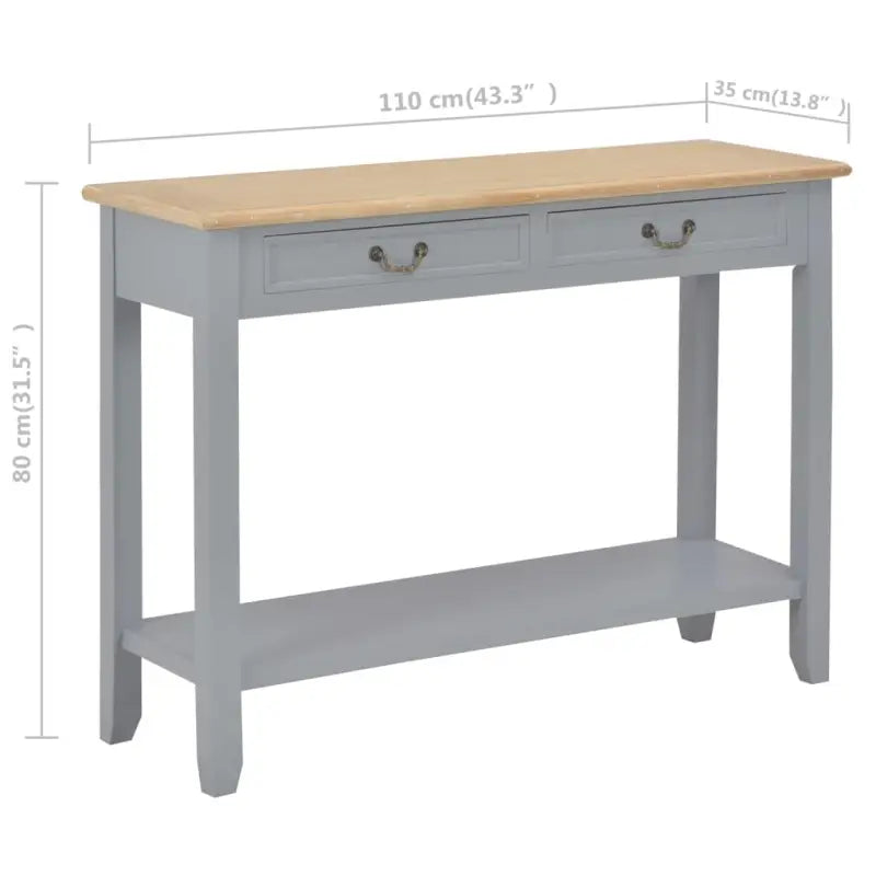 Bijzettafel met massief grenenhouten en paulownia fineer voor elegantie - Bijzettafels