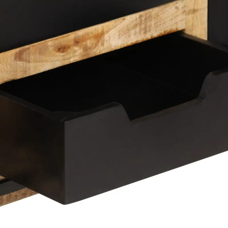 Bijzettafel met massief mangohout en stevig tafelblad - 100 x 35 x 75 cm / 1 / zonder schap - Bijzettafels