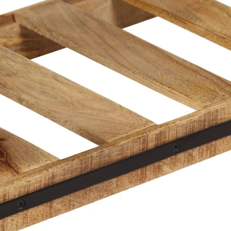 Bijzettafel met massief mangohout en stevig tafelblad - 100 x 35 x 75 cm / 1 / zonder schap - Bijzettafels