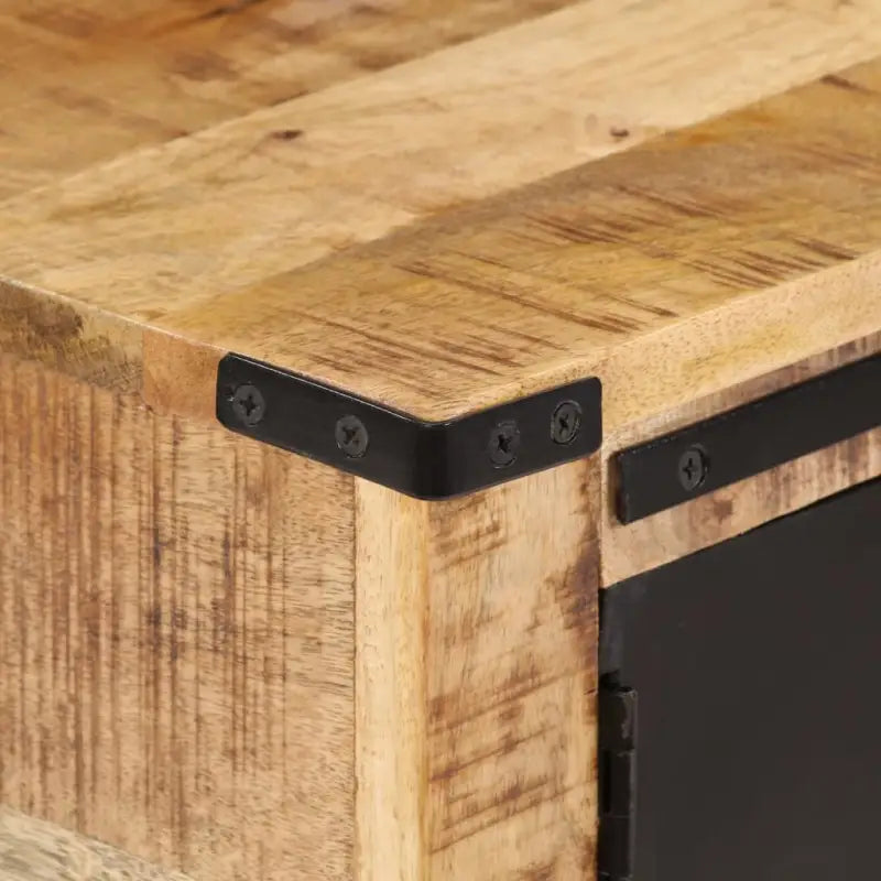 Bijzettafel met massief mangohout en stevig tafelblad - 100 x 35 x 75 cm / 1 / zonder schap - Bijzettafels