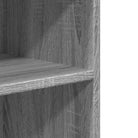 Bijzettafel van bewerkt hout in grijs sonoma eiken stijl - Archiefkasten