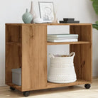 Bijzettafel van bewerkt hout met trendy en duurzaam ontwerp - Eiken / 1 - Bijzettafels