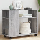 Bijzettafel van bewerkt hout met trendy en duurzaam ontwerp - Grijs sonoma / 1 - Bijzettafels