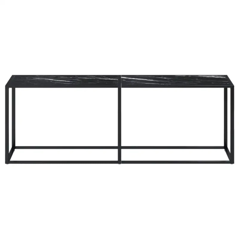 Bijzettafel van gehard glas en gepoedercoat staal voor een stijlvolle woonkamer - Bijzettafels