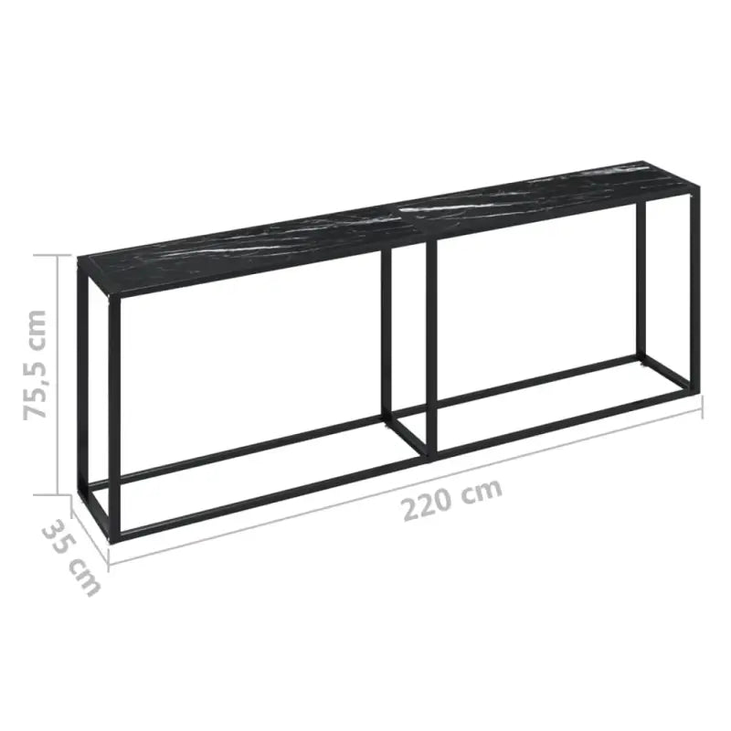 Bijzettafel van gehard glas en gepoedercoat staal voor een stijlvolle woonkamer - Bijzettafels