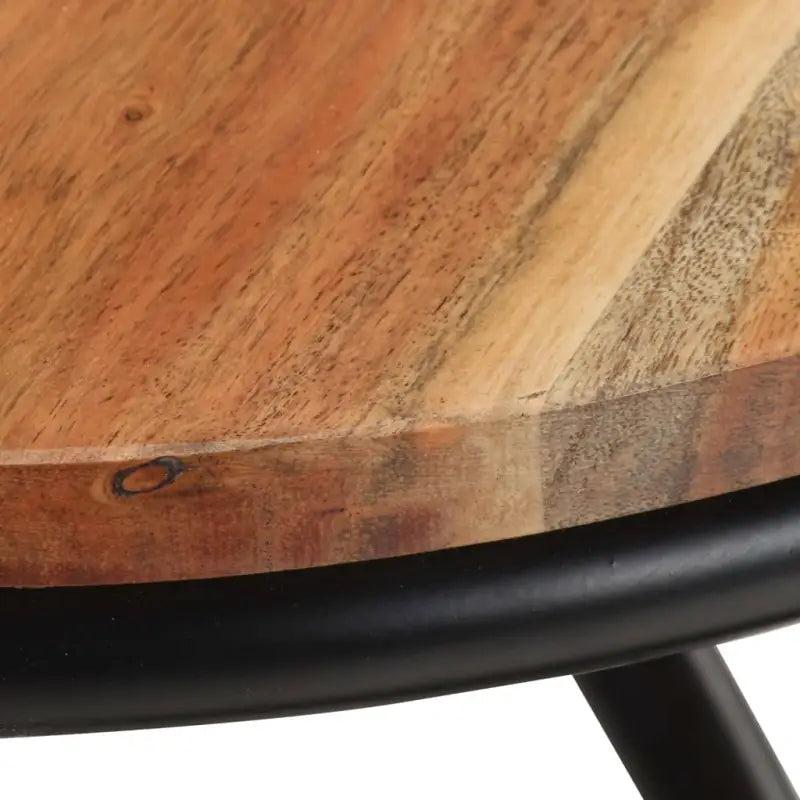 Bijzettafel van massief acaciahout met ijzeren frame - Bijzettafels
