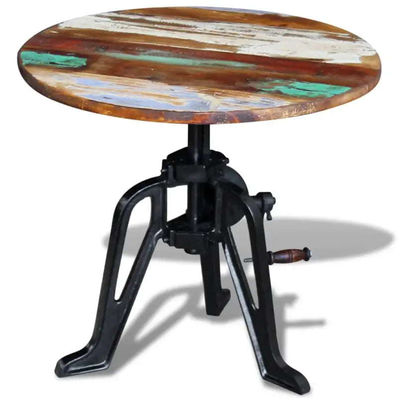 Bijzettafel van massief acaciahout met rustieke charme - 1 / 42-63 cm / massief gerecycled hout - Bijzettafels