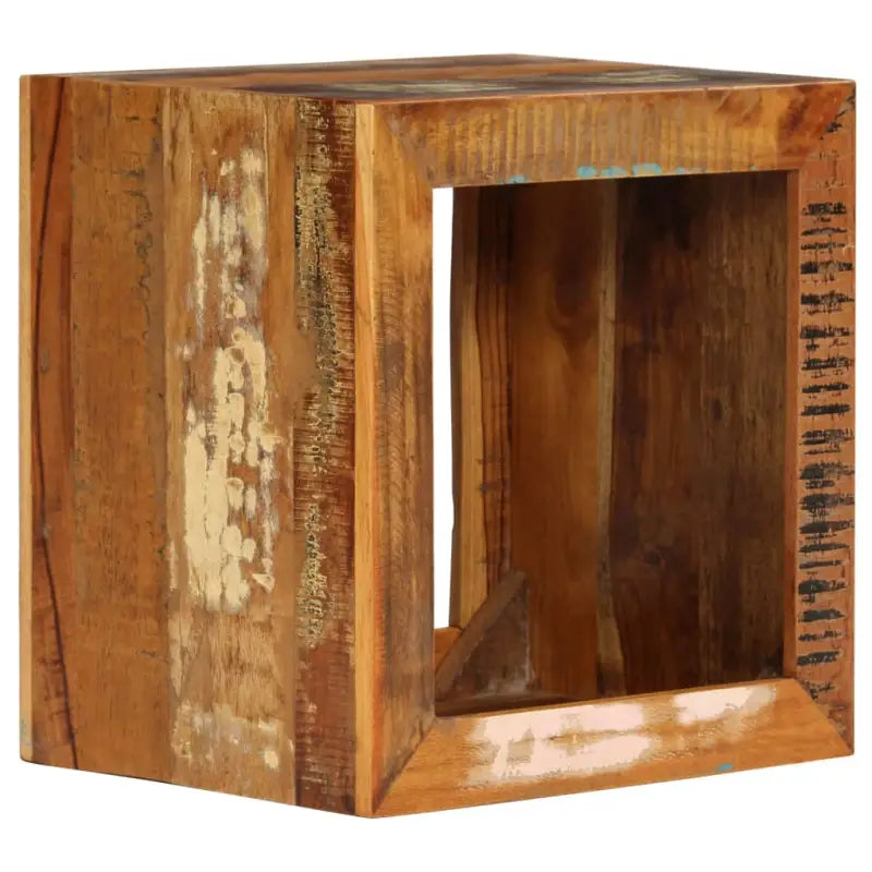 Bijzettafel van massief gerecycled hout in antieke stijl - 1 / massief gerecycled hout - Bijzettafels