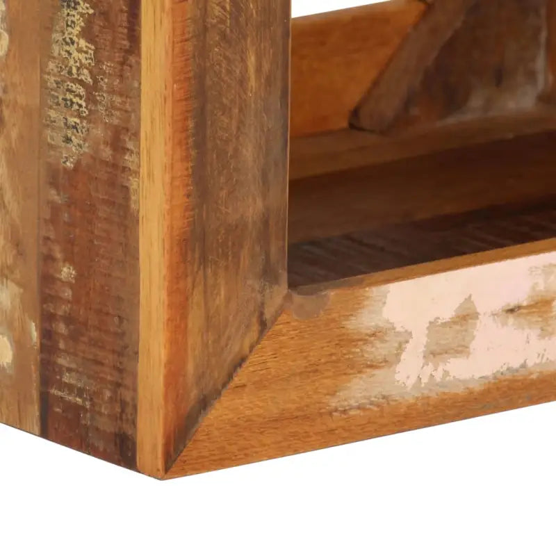 Bijzettafel van massief gerecycled hout in antieke stijl - Bijzettafels