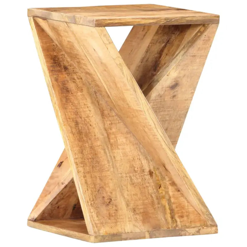 Bijzettafel van massief gerecycled hout met rustieke charme - 1 / massief mangohout - Bijzettafels