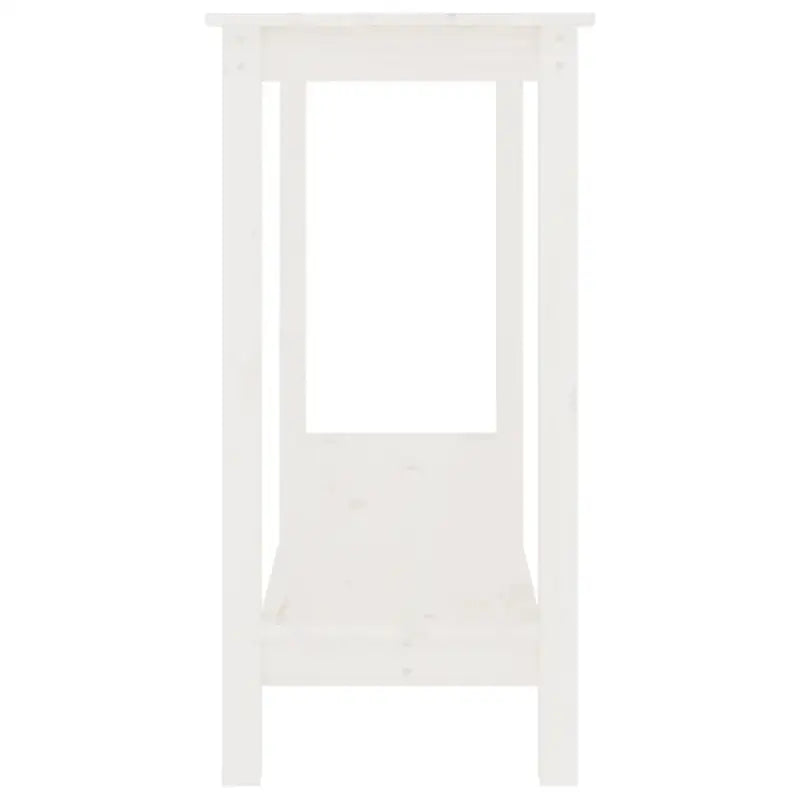 Bijzettafel van massief grenenhout met stevig blad voor een moderne uitstraling - Wit / 1 - Bijzettafels