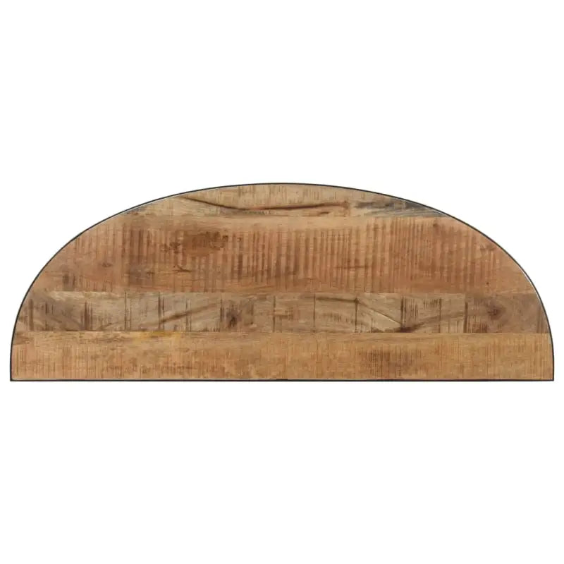 Bijzettafel van massief mangohout met elegant halfrond ontwerp - Bijzettafels