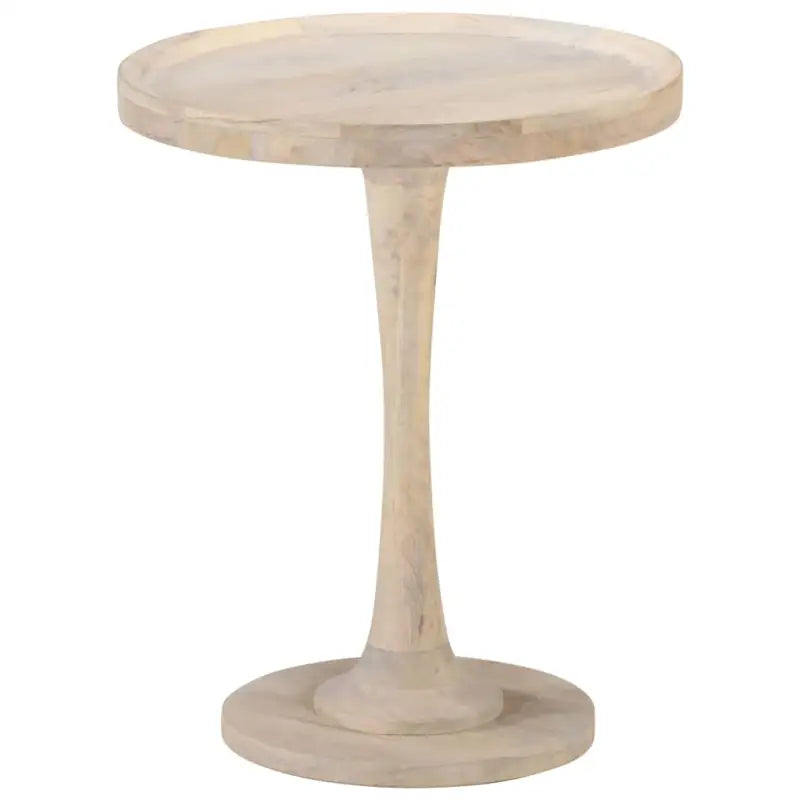 Bijzettafel van massief mangohout met vintage charme - Ø 60 x 75 cm / 1 - Bijzettafels