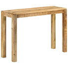Bijzettafel van ruw mangohout met uniek rustiek ontwerp - 110 x 35 x 76 cm / 1 / Ruw mangohout - Bijzettafels