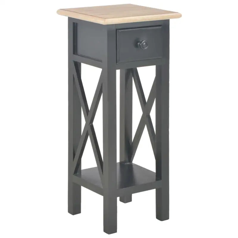 Bijzettafel voor woonkamer en hal met decoratief karakter - Bruin en zwart / 1 - Bijzettafels