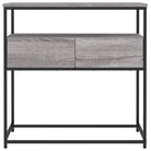 Bijzettafel wandmodel met bewerkt hout en metalen frame - Bijzettafels