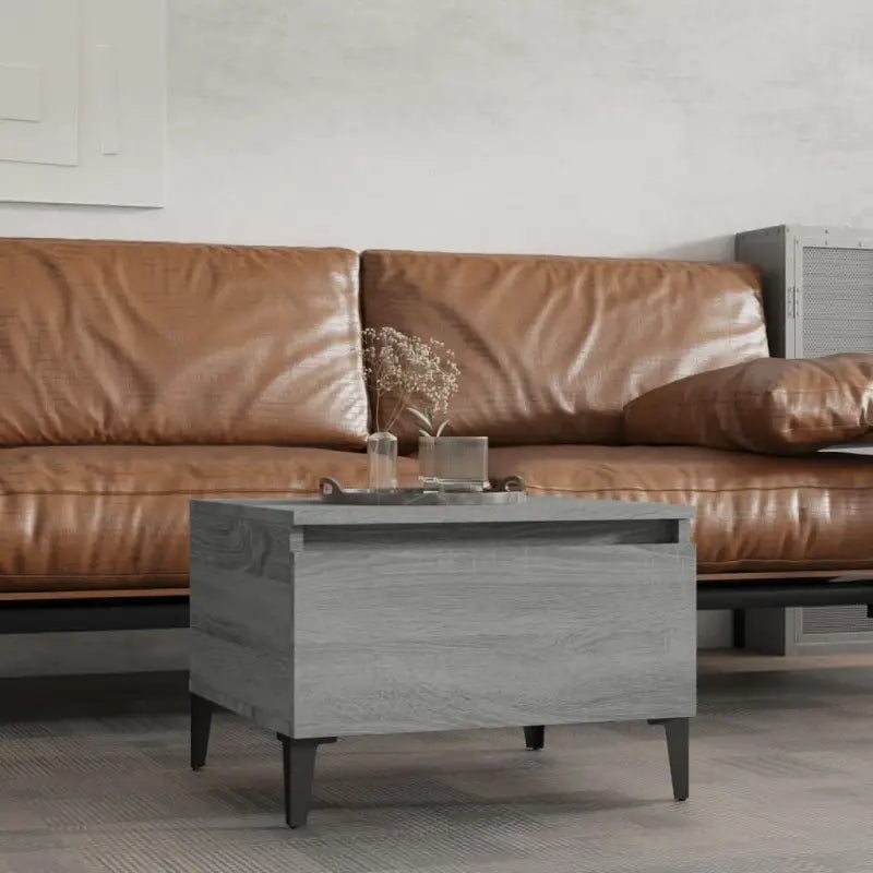 Bijzettafels met bewerkt hout voor een industriële woonkamerstijl - Grijs sonoma / 1 - Bijzettafels
