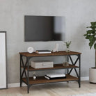 Bijzettafels van bewerkt hout met trendy en duurzame design - bruin eikenkleur / 80 x 40 x 50 cm / 1 - Bijzettafels