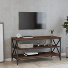 Bijzettafels van bewerkt hout met trendy en duurzame design - bruin eikenkleur / 100 x 40 x 50 cm / 1 - Bijzettafels