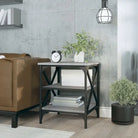 Bijzettafels van bewerkt hout met trendy en duurzame design - Grijs sonoma / 40 x 42 x 50 cm / 1 - Bijzettafels