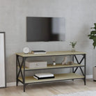 Bijzettafels van bewerkt hout met trendy en duurzame design - Sonoma eiken / 100 x 40 x 50 cm / 1 - Bijzettafels