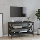 Bijzettafels van bewerkt hout met trendy en duurzame design - Zwart / 80 x 40 x 50 cm / 1 - Bijzettafels