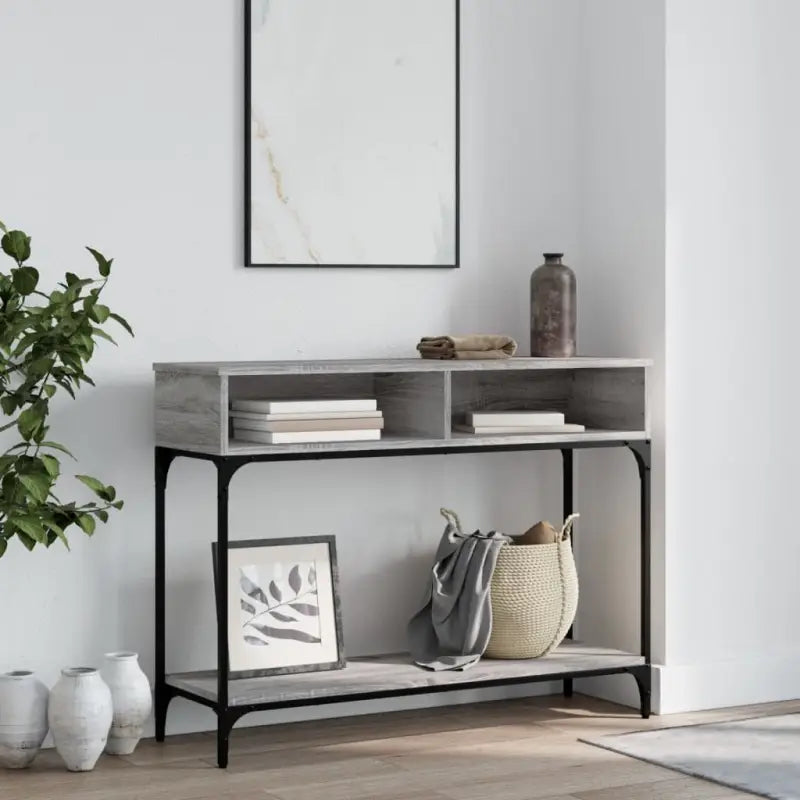 Bijzettafels van bewerkt hout voor een elegante uitstraling - Grijs sonoma / 1 - Bijzettafels