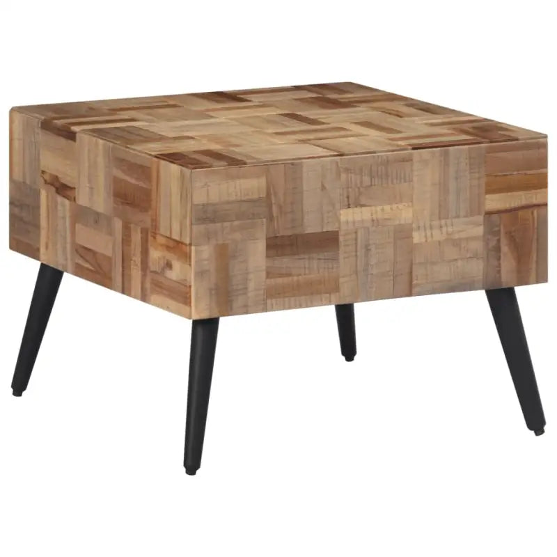 Bijzettafels van massief gerecycled teakhout voor een elegante woonkamer - 55 x 55 x 40 cm / 1 - Bijzettafels