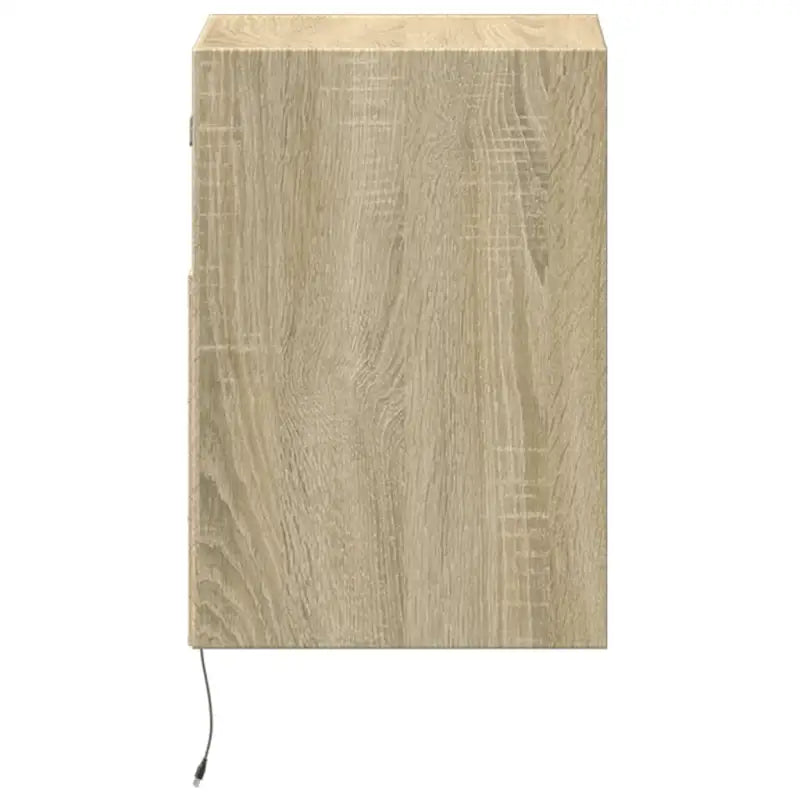 Bijzonder nachtkastje van bewerkt hout met LED-verlichting voor je slaapkamer - Nachtkastjes