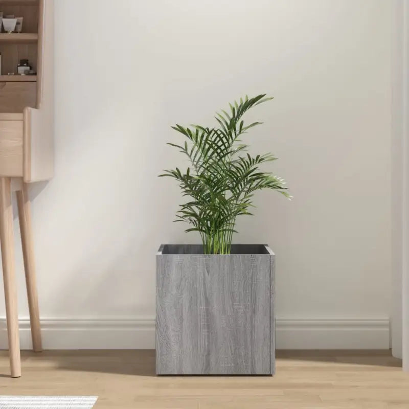 Bloeipot Grijs Sonoma Eiken van bewerkt hout voor planten en bloemen - Grijs sonoma / 1 - Bloempotten & plantenbakken