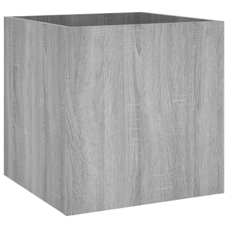 Bloeipot Grijs Sonoma Eiken van bewerkt hout voor planten en bloemen - Bloempotten & plantenbakken