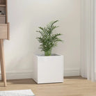 Bloeipot Grijs Sonoma Eiken van bewerkt hout voor planten en bloemen - Hoogglans wit / 1 - Bloempotten & plantenbakken
