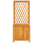 Bloempot met latwerk voor klimplanten van massief acaciahout - 55 x 29.5 x 132 cm / 1 - Bloempotten & plantenbakken