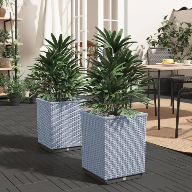 Bloempotten en plantenbakken voor tuin balkon en terras - Lichtgrijs / 2 - Bloempotten & plantenbakken