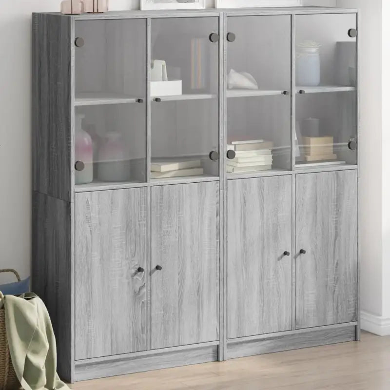 Boekenkast biedt duurzame en moderne opbergoplossing voor je interieur - Grijs sonoma / 1 / 136 cm - Dressoirs &