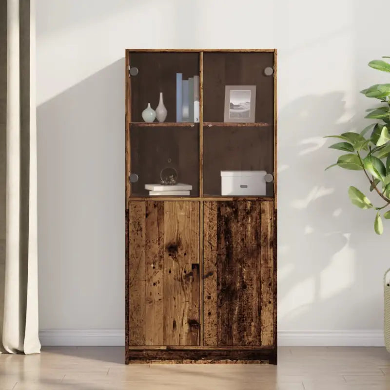 Boekenkast biedt duurzame en moderne opbergoplossing voor je interieur - Oud hout / 1 / 68 cm - Dressoirs & buffetkasten