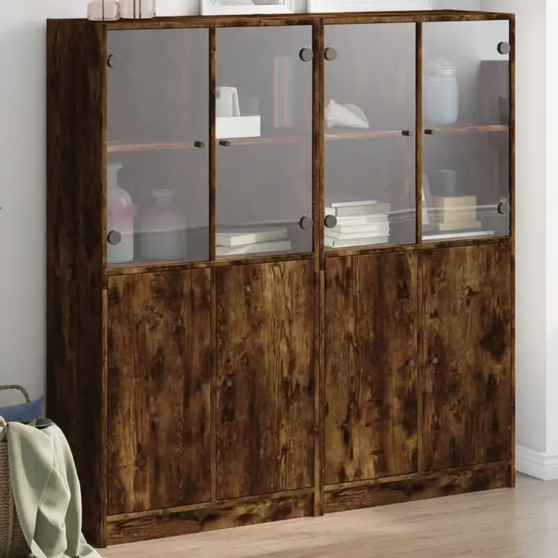 Boekenkast biedt duurzame en moderne opbergoplossing voor je interieur - Gerookt eiken / 1 / 136 cm - Dressoirs &