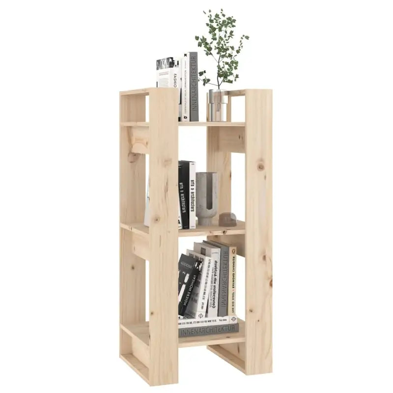 Boekenkast biedt praktische opbergruimte en kan als kamerscherm worden gebruikt - Naturel / 1 - Boekenkasten