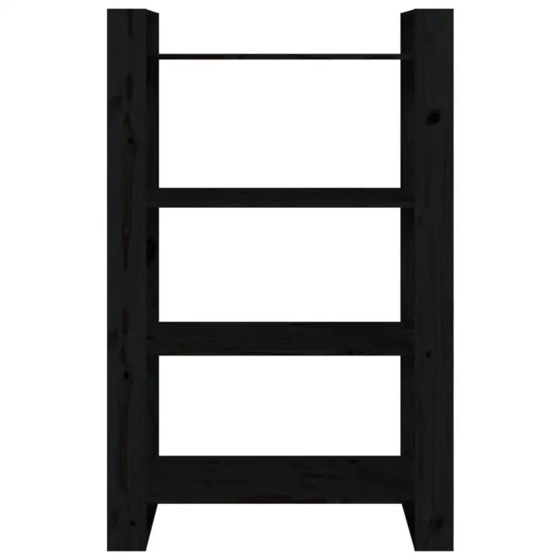 Boekenkast biedt stijlvolle opbergruimte in massief grenenhout - Zwart / 1 - Boekenkasten
