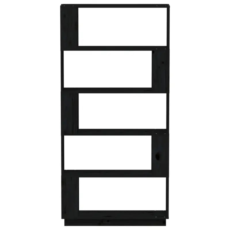 Boekenkast biedt veelzijdigheid in massief grenenhout voor je interieur - Zwart / 1 - Boekenkasten