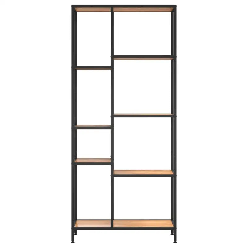 Boekenkast in bewerkt hout voor extra opbergruimte in kleine ruimtes - Lichtbruin / 1 / 180 cm - Boekenkasten