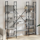 Boekenkast in Grijs Sonoma Eiken met Stevige Constructie - Grijs sonoma / 1 / 166.5 cm - Boekenkasten