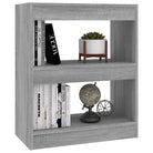 Boekenkast in grijs sonoma voor kamerscherm gebruikt interieur - Grijs sonoma / 1 - Boekenkasten
