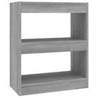 Boekenkast in grijs sonoma voor kamerscherm gebruikt interieur - Grijs sonoma / 1 - Boekenkasten