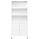 Boekenkast in Industriële Stijl voor Opbergruimte en Decoratie - Wit / 1 - Boekenkasten