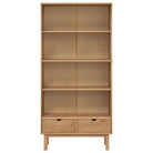 Boekenkast in Scandinavisch ontwerp van massief grenenhout - Bruin / 1 - Boekenkasten