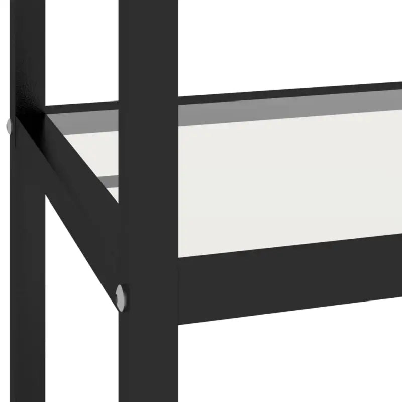 Boekenkast met gehard glas en stevig gepoedercoat ijzer - Zwart / 1 - Boekenkasten