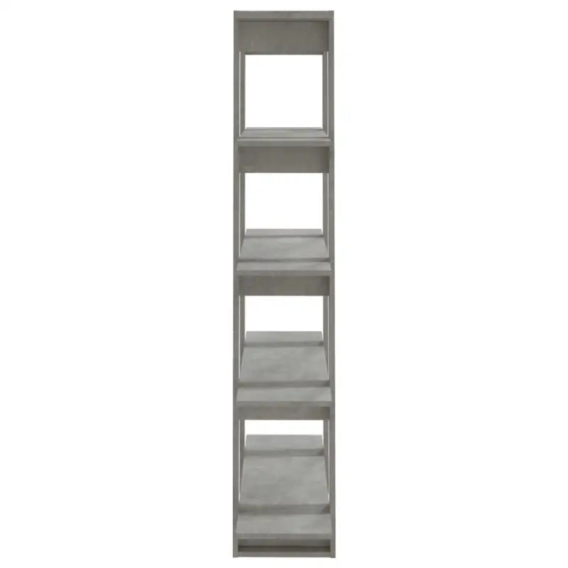 Boekenkast met kamerscherm gebruikt voor een strak en klassiek interieur - Betongrijs / 1 - Boekenkasten