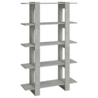Boekenkast met kamerscherm gebruikt voor een strak en klassiek interieur - Betongrijs / 1 - Boekenkasten