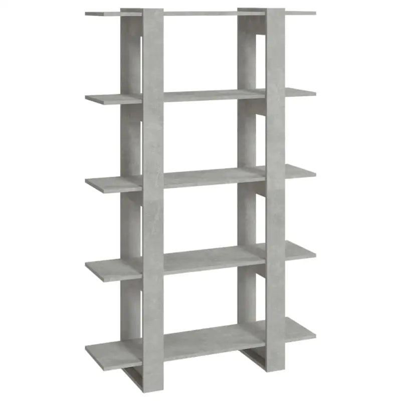 Boekenkast met kamerscherm gebruikt voor een strak en klassiek interieur - Betongrijs / 1 - Boekenkasten